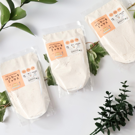 ふんわりもっちり!幸クルの米粉×はだか麦パンケーキMIX(3袋セット)